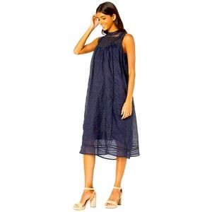 Frye x Anthropologie Navy Yoke Dress - NWOT - XS/S